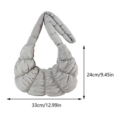 Puff Croissant Schultertasche