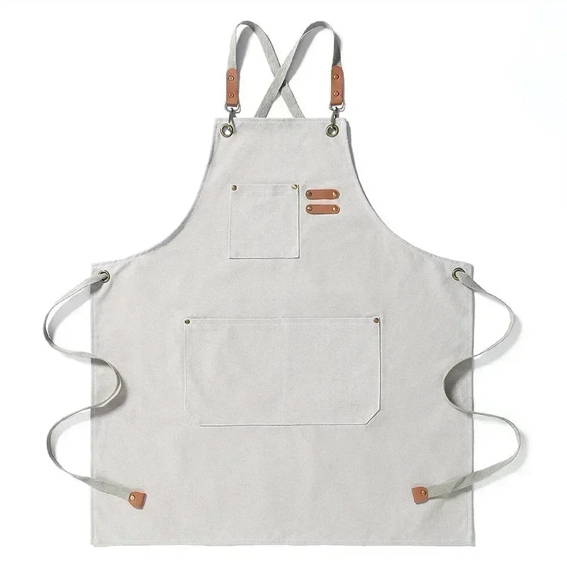 Canvas Schürze mit Taschen, verstellbar, Unisex | Brehn