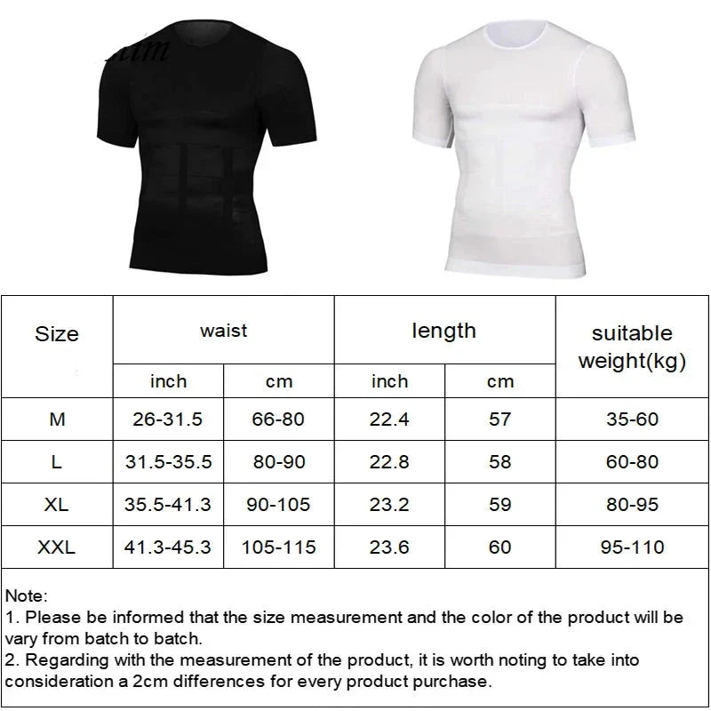 Figurformendes Herren-Schlankheits-T-Shirt