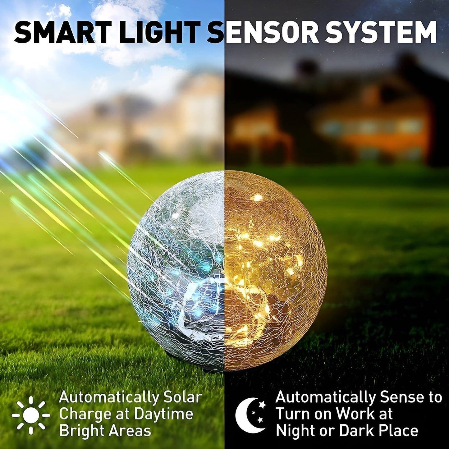 GardenGlimmer Light – Wasserdichte Solar-LED-Gartenleuchte für den Außenbereich