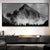 Nordlandschaften Wald Berg Wildnis Wandkunst Fine Art Leinwanddrucke Schwarz Weiß Poster Für Wohnzimmer Moderne Büros Dekor | Brehn