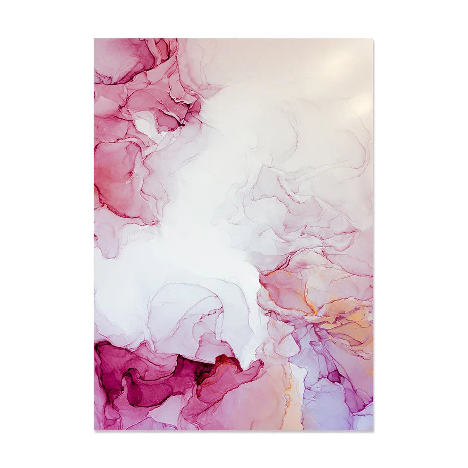 Abstrakte Minimalistische Pinke Tinten Marmor Druck Wandkunst Fein Kunst Leinwand Drucke Bilder Für Wohnzimmer Schlafzimmer Hotelzimmer Kunst Dekor | Brehn