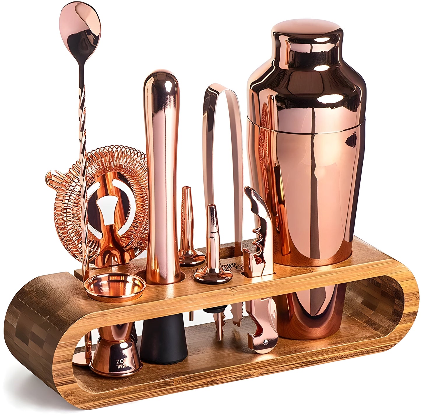 Cocktailshaker-Set aus Edelstahl – 10-teiliges Premium-Barkeeper-Set | Ideal für Mixgetränke und Partys