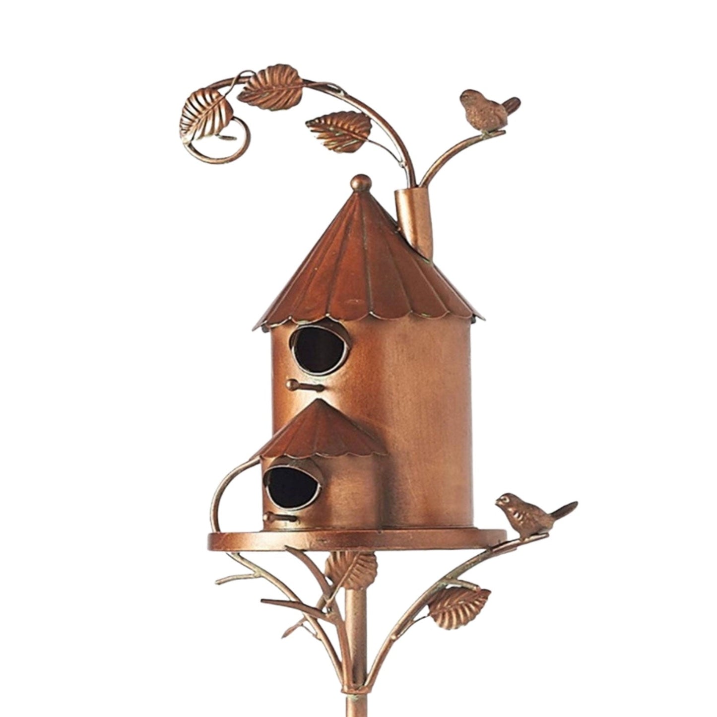 Brehn | Metall Kunst Vogelhaus auf Gartenstecker - FeatherNest