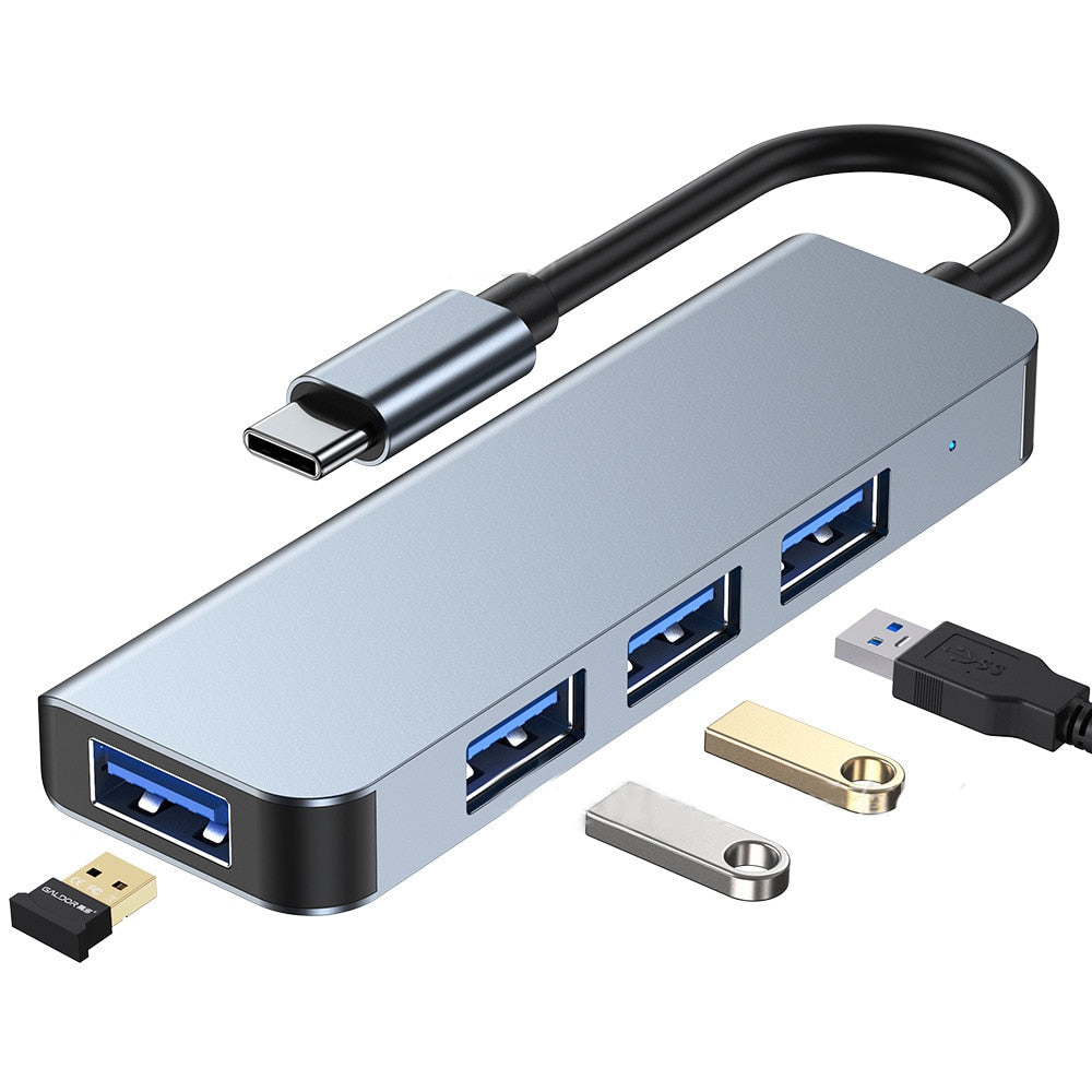 Brehn | Thunderbolt 3 USB-C Hub mit HDMI, PD, SD/TF für MacBook Air M1 und iPad Pro
