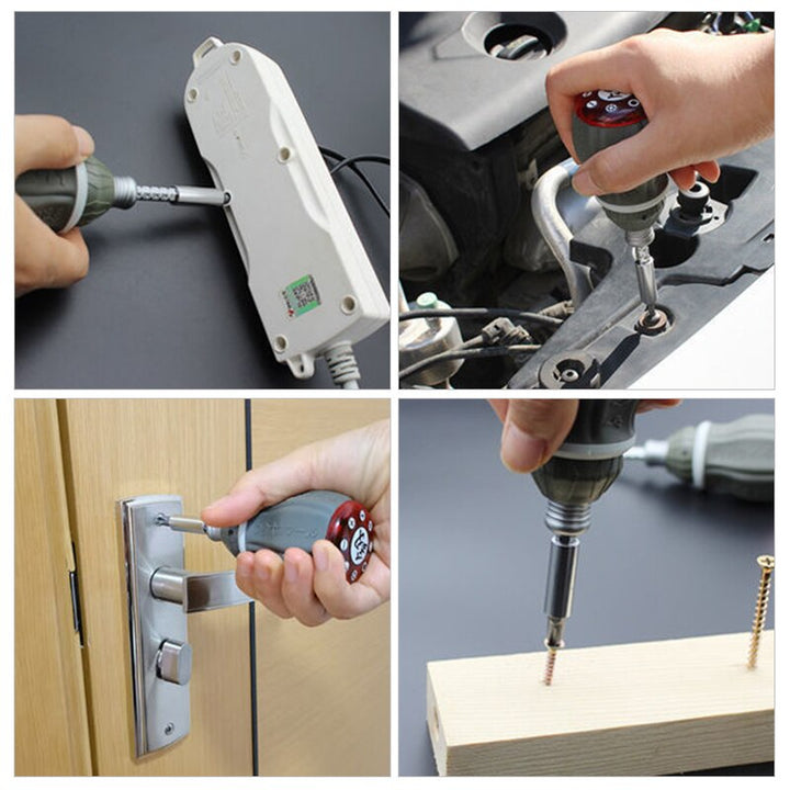 VIvolux | Teleskopisches Tragbares Magnetisches Fix Flex Schraubendreher Set