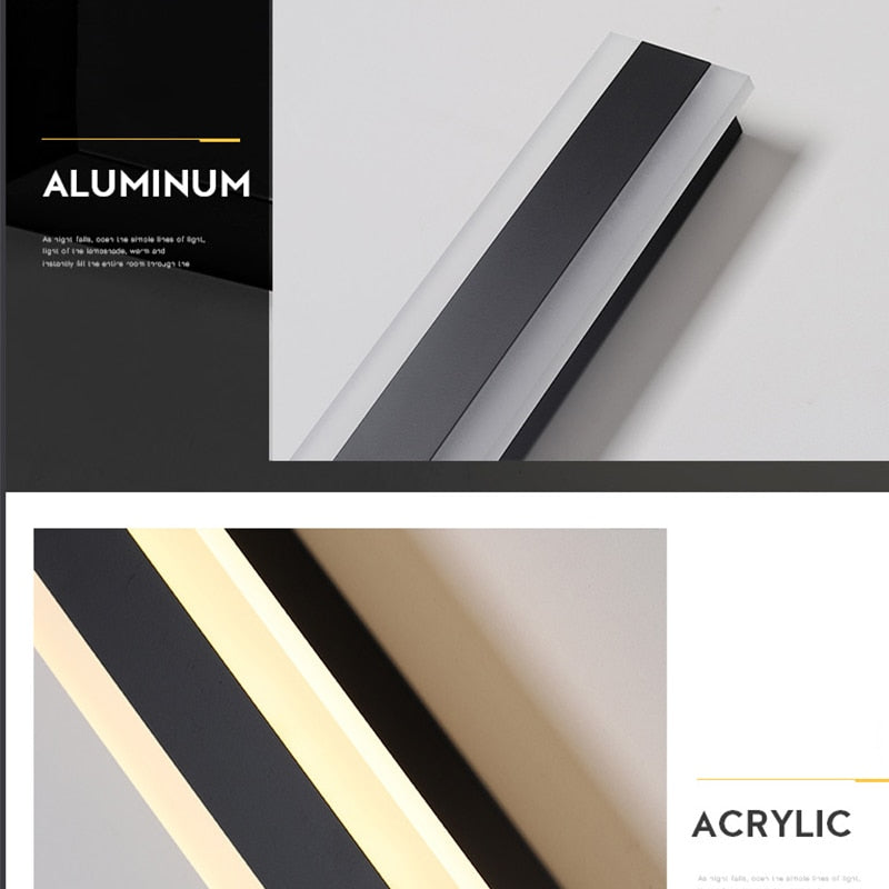 Lange Streifen-LED-Elegante Wandleuchte | Brehn