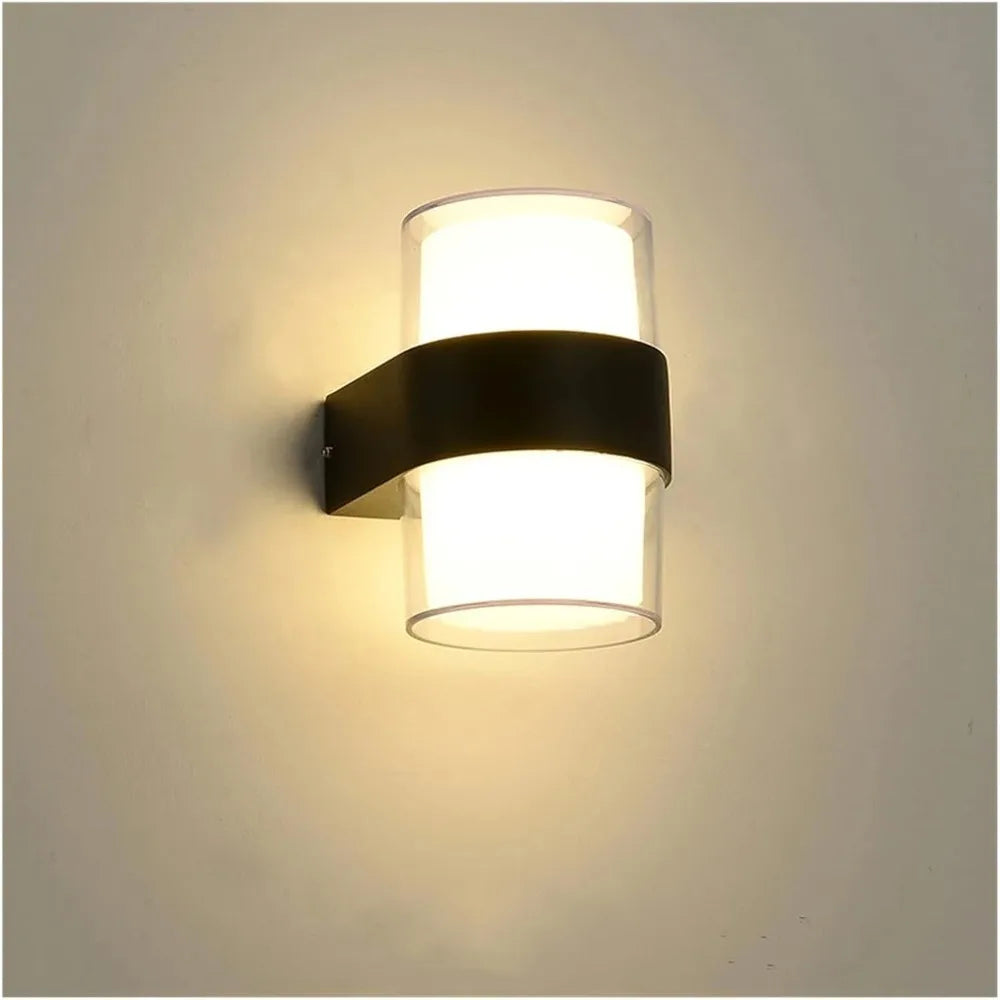 Brehn | AuroBeam LED Außenwandleuchte | Wasserdicht IP65 | Modernes Design für Balkon, Garten & Eingang | 9W / 18W