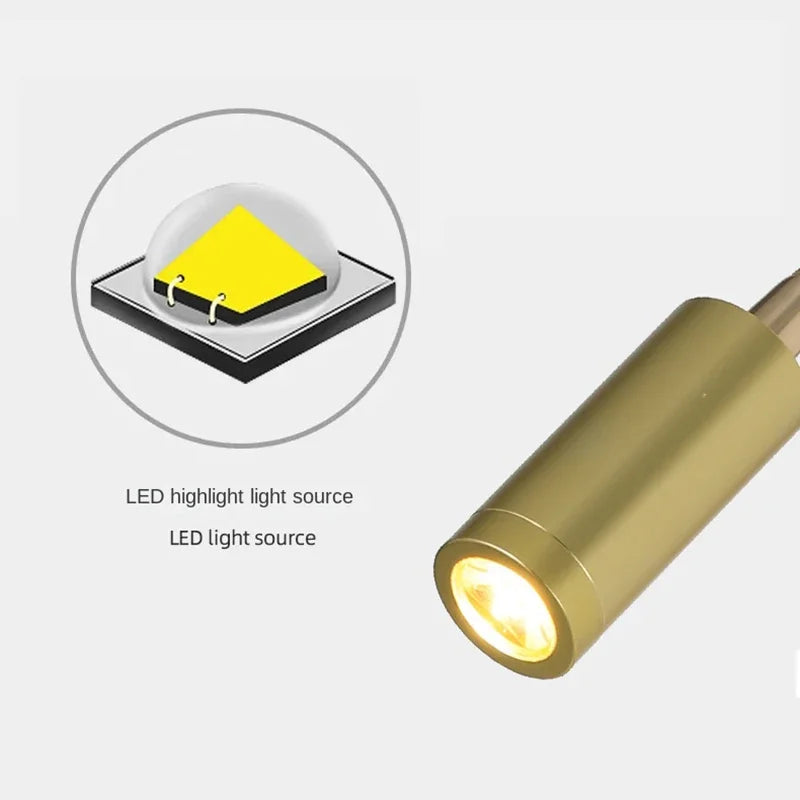 Brehn | Vielseitige LED-Wandleuchte: Modern, Flexibel, Perfekt zum Lesen im Bett