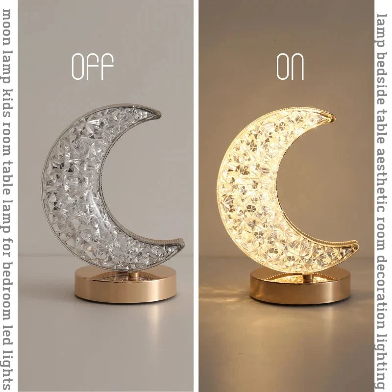 Halbmond Kristall Lampe | Brehn