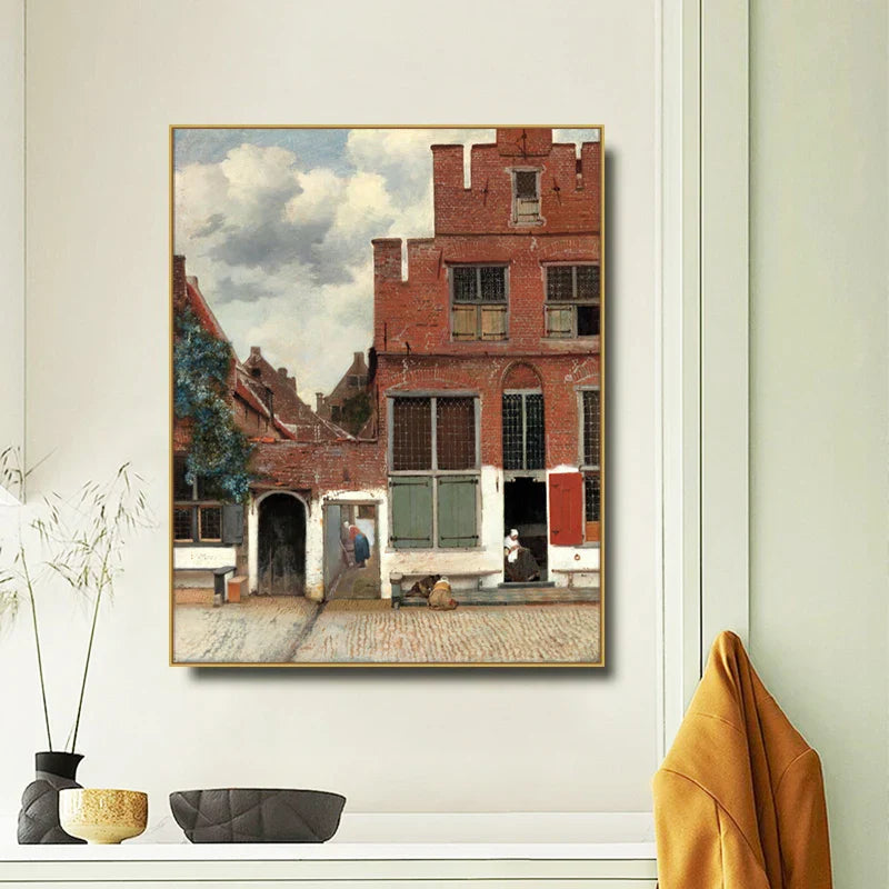 Mädchen mit einem Perlenohrring Poster Johannes Vermeer Niederländisches Goldenes Zeitalter Malerei Fein Kunst Leinwand Drucke Klassische Malerei Für Wohnzimmer Esszimmer Dekor | Brehn
