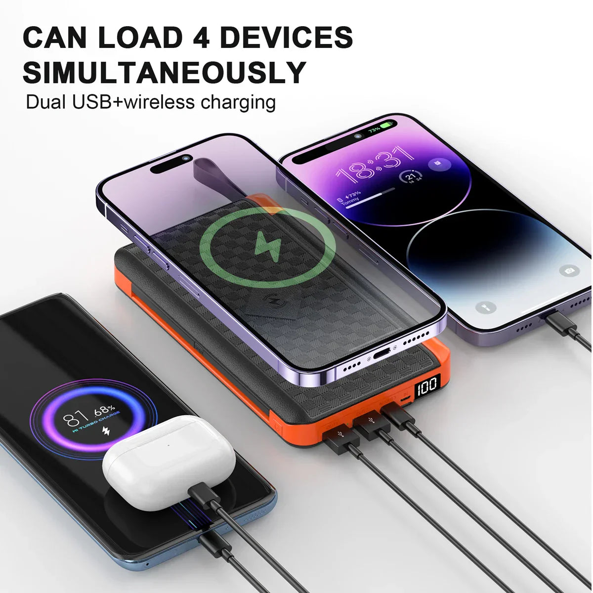 Solar Fast Charging Ultra-Large Capacity Portable Powerbank | Brehn