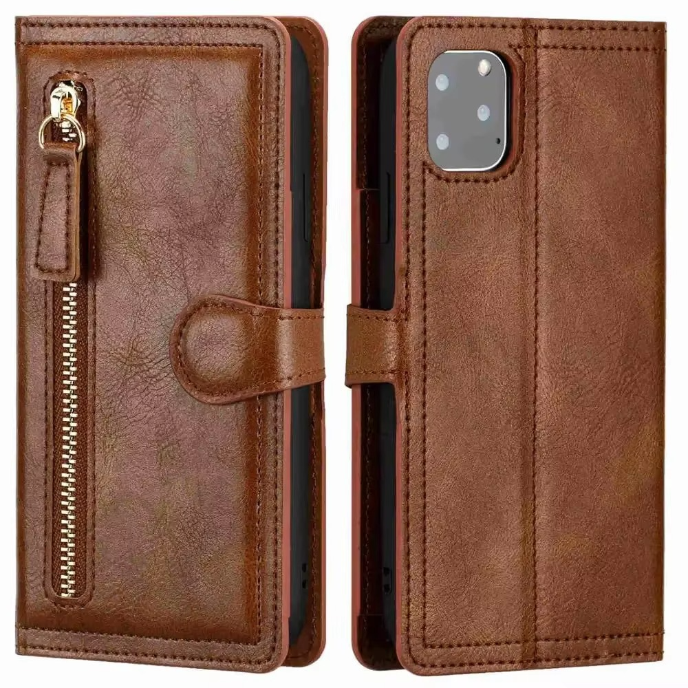 Premium-Leder-iPhone-Klapphülle mit Ständer