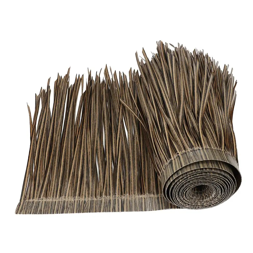 Brehn | TROPISHIELD Künstliches Palmendach | UV-beständig & wetterfest | 100×50 cm | Für DIY-Dächer, Sonnenschirme, Tiki-Bars & Gartenhütten