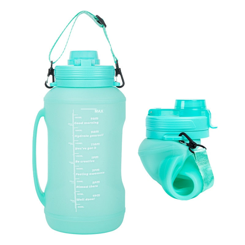 VIvolux | Unzerstörbare Faltbare Camping Wasserflasche