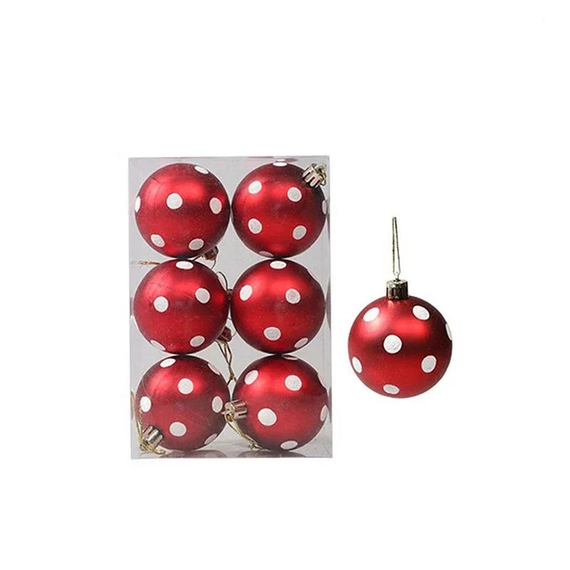 Elegante Schneeflocken Weihnachtskugeln Set – Hochwertige Christbaumkugeln in Rot, Weiß und Gold, perfekt für festliche Baumdeko zu Weihnachten | Brehn