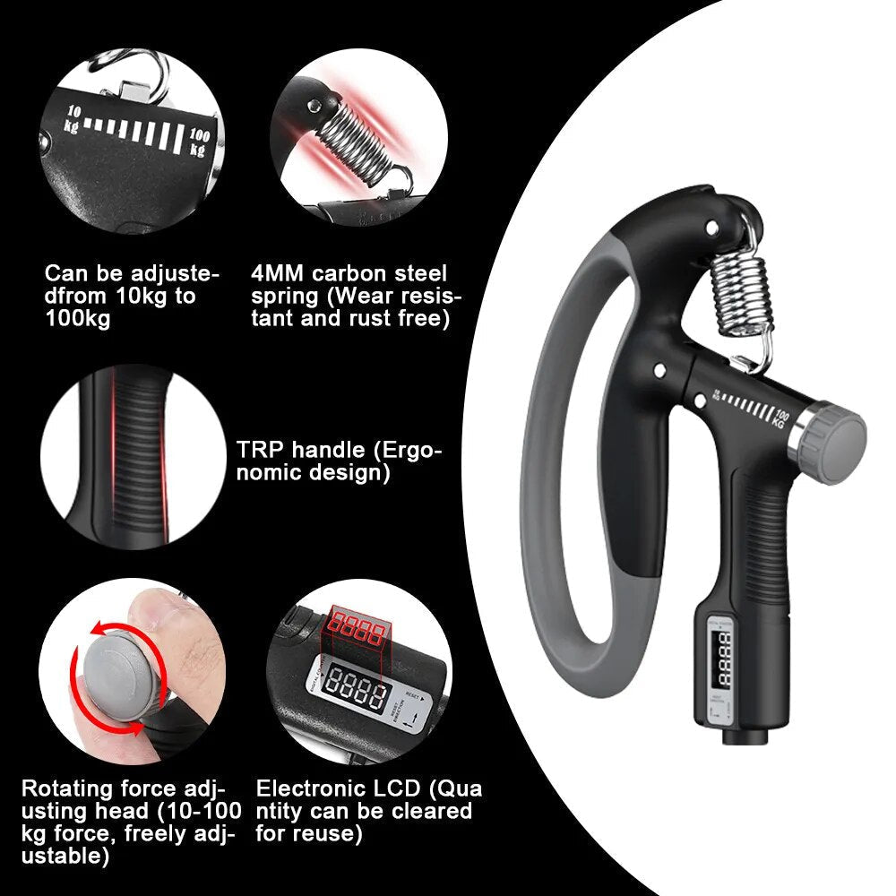 VIvolux | Verstellbarer Handgriff Muskelkraft Handtrainer