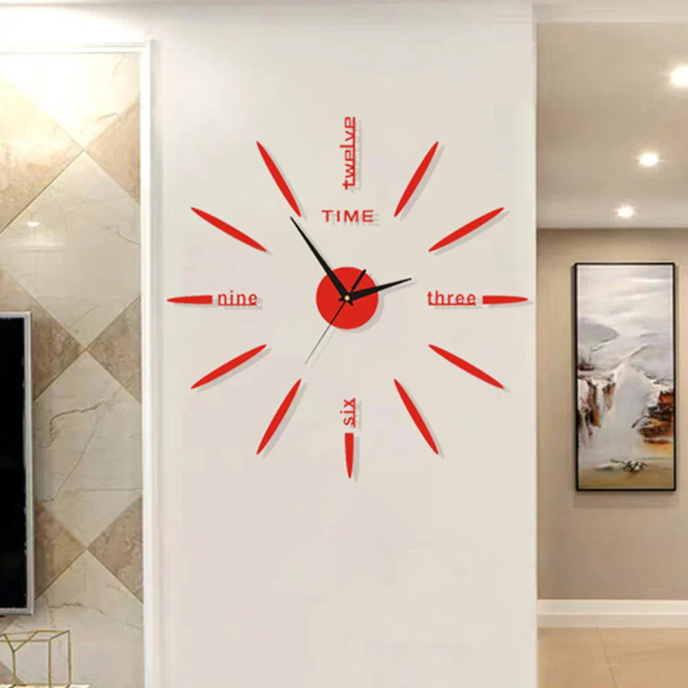 Brehn | Neue große einzigartige Stil Acryl Wanduhr