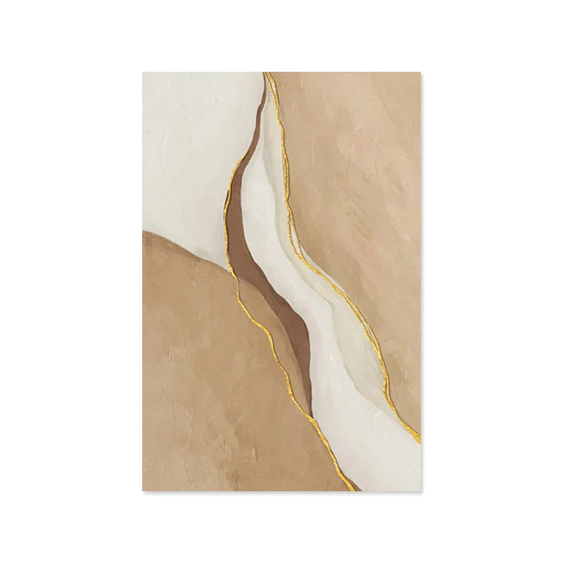 Moderne geomorphe abstrakte Wandkunst Feinkunst Grau Beige Braun Leinwanddrucke Bilder für das Wohnzimmer Zeitgenössische Wohnraumdekoration | Brehn