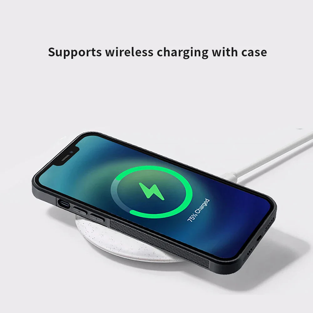 Magsafe Carbonfaser-Stoßfeste iPhone-Hülle