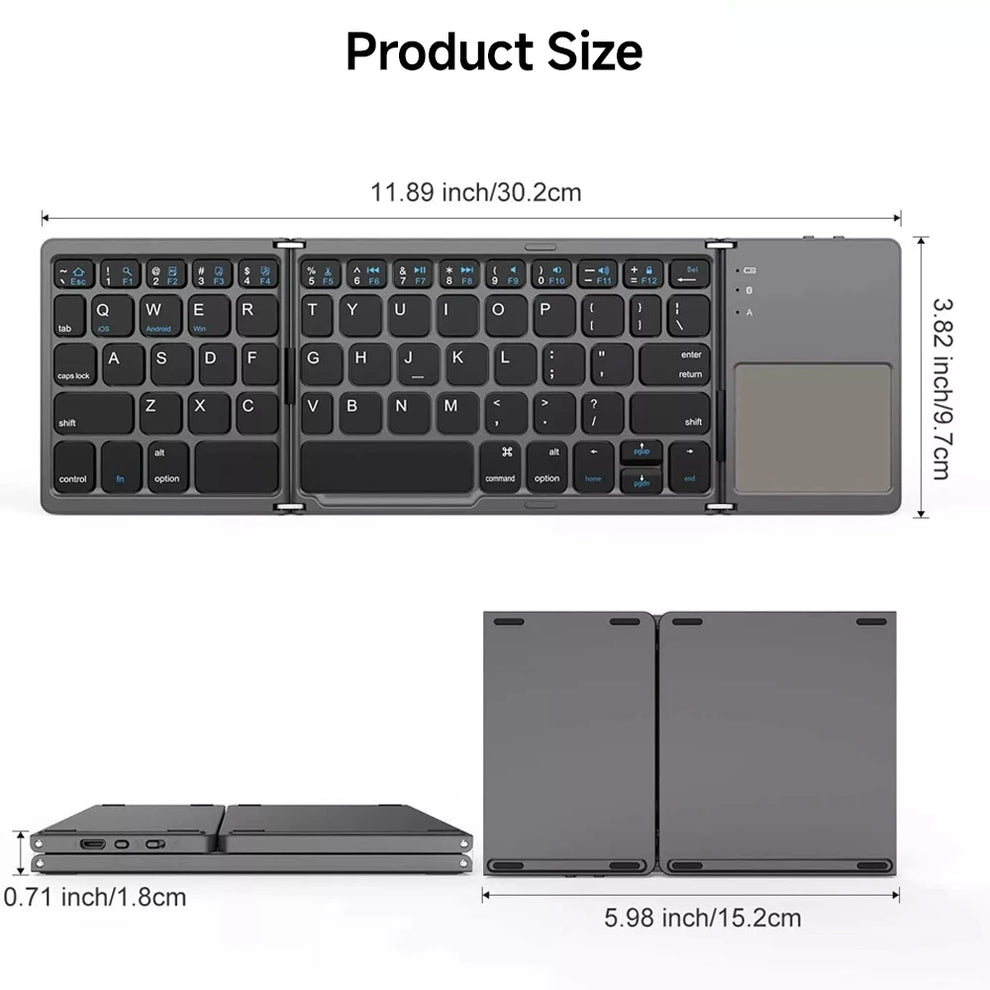 Brehn | PocketType - Ultrakompakt und Sehr Tragbar Tastatur