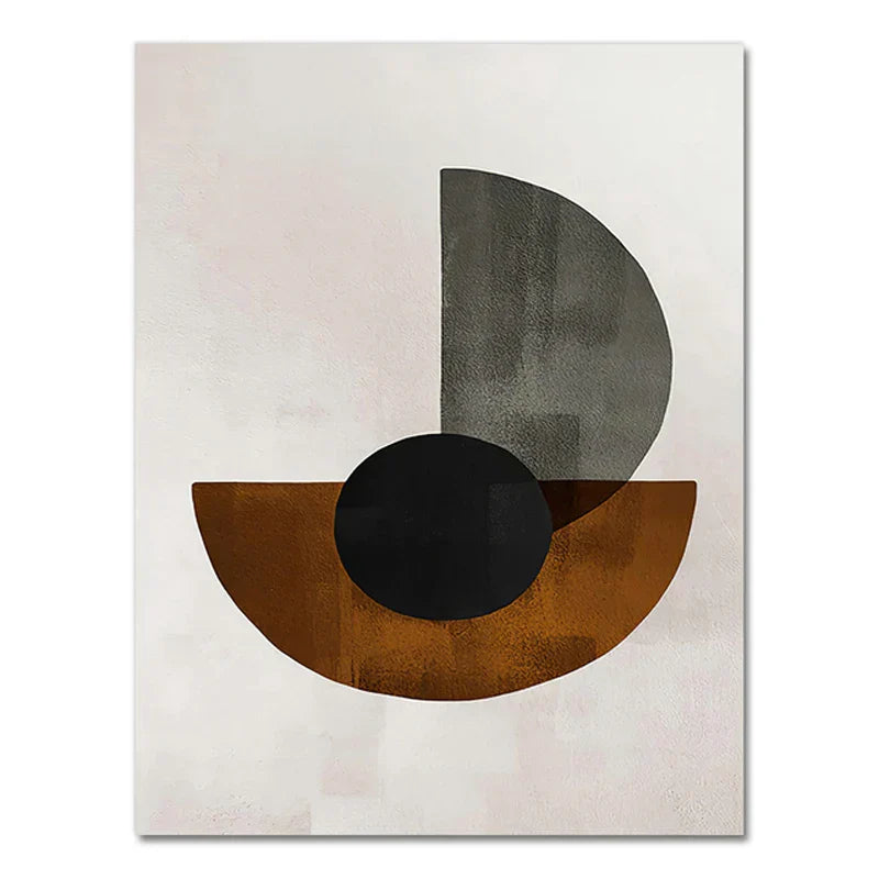 Skandinavische Minimalistische Geometrische Dunkle Neutrale Farben Wandkunst Fine Art Leinwanddrucken Moderne Abstrakte Bilder Für Wohnzimmer Wohnkultur | Brehn