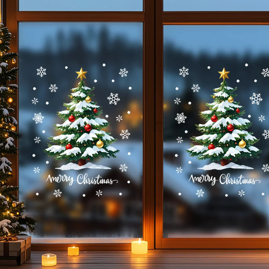 Brehn | Merry Glow 3D Weihnachtsbaum Aufkleber