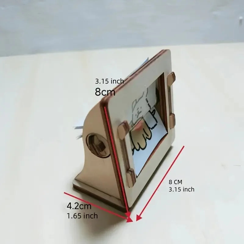 DIY Holz Handkurbel-Animationsmaschine Desktop-Dekor-Kit | Brehn