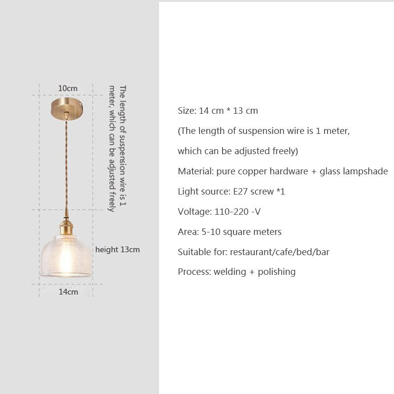 VIvolux | Nordic Brilliance Transparente Glas Pendelleuchte