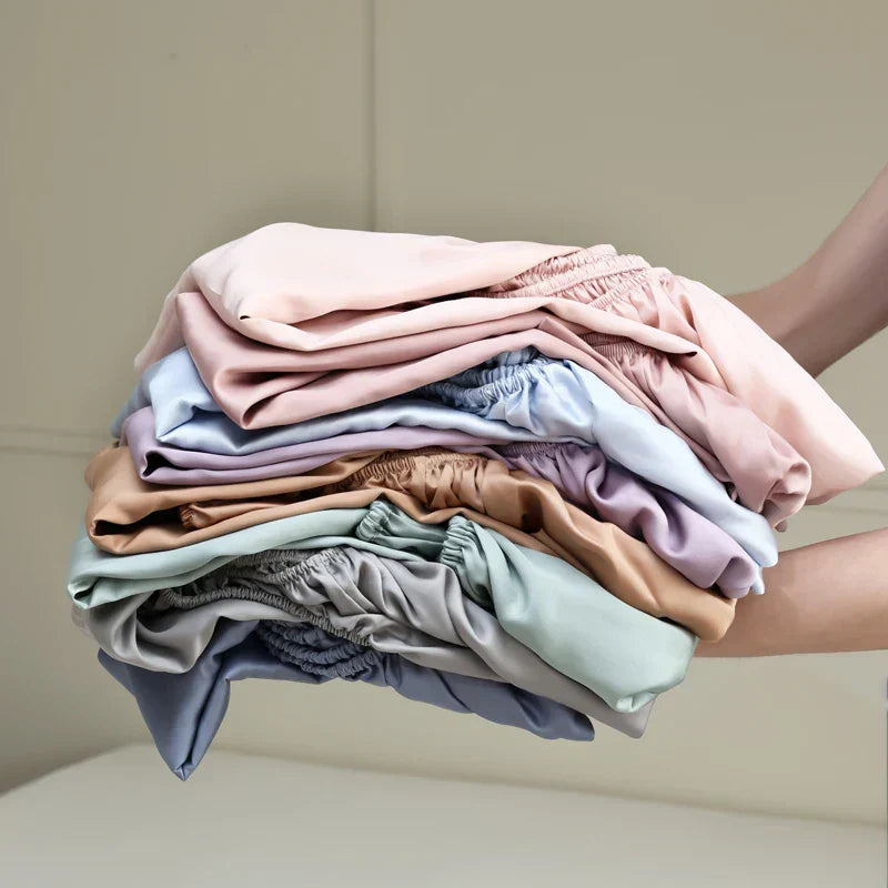 Brehn | SilkDreams Mulberry Seiden-Bettlaken | Atmungsaktiv | Hypoallergen | Luxuriöse Bettwäsche für Ihr Zuhause