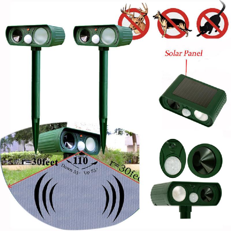 Solar Powered Ultrasonic Animal Repeller | Brehn