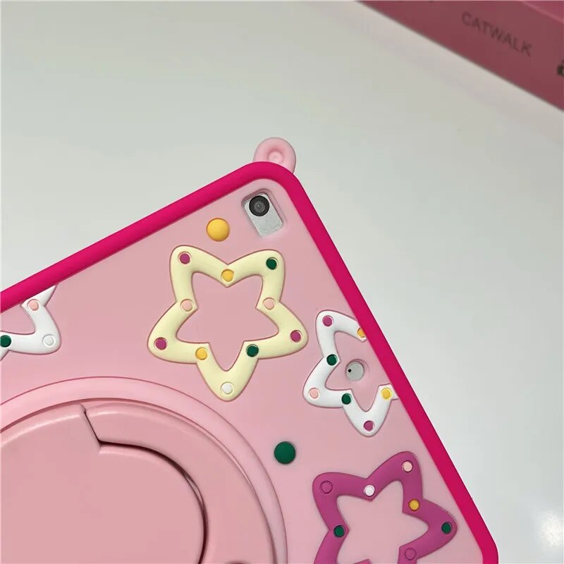VIvolux | Star Cartoon Kinder Flexibles iPad Case Stand