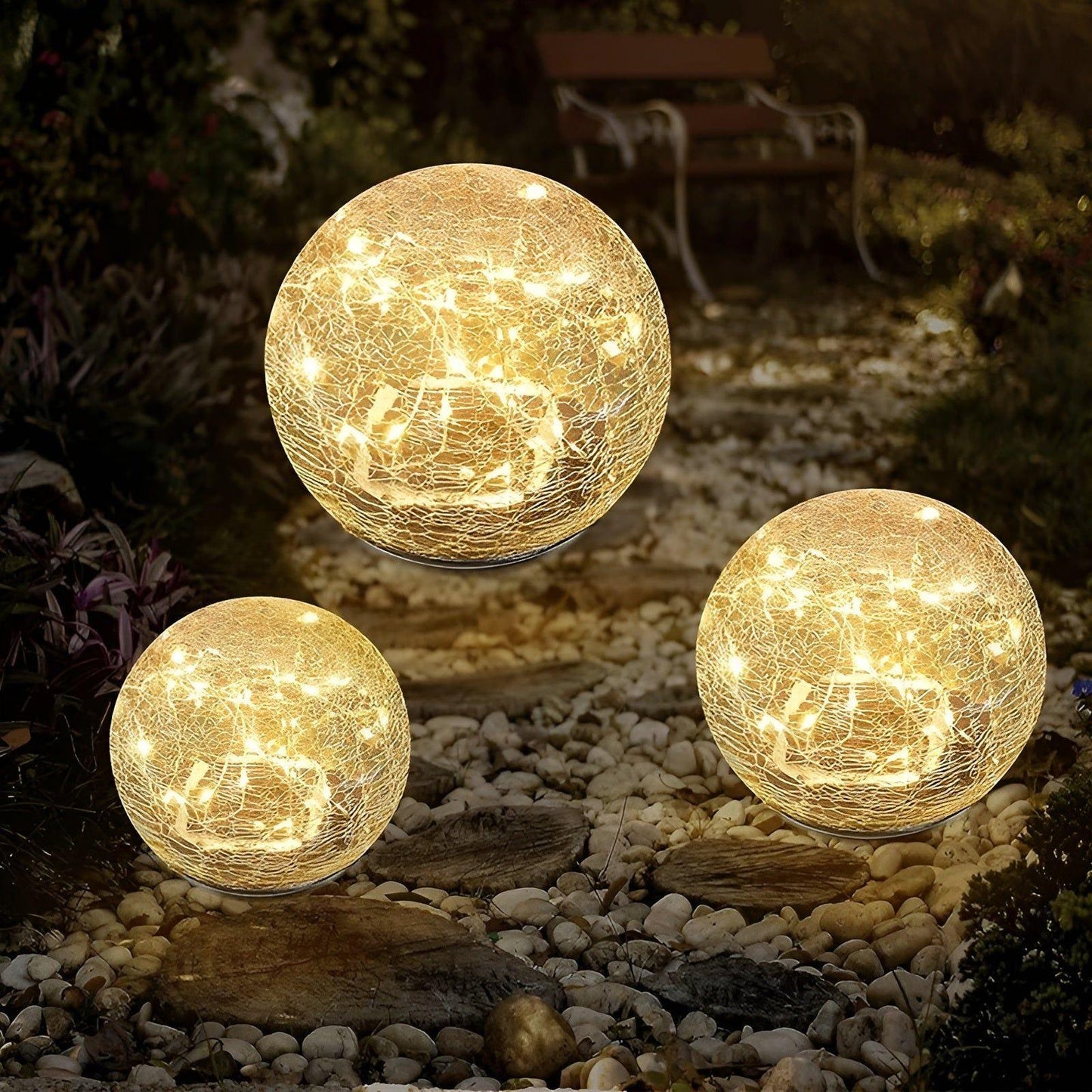 GardenGlimmer Licht - Outdoor wasserdicht Solar-LED Gartenlicht | Brehn