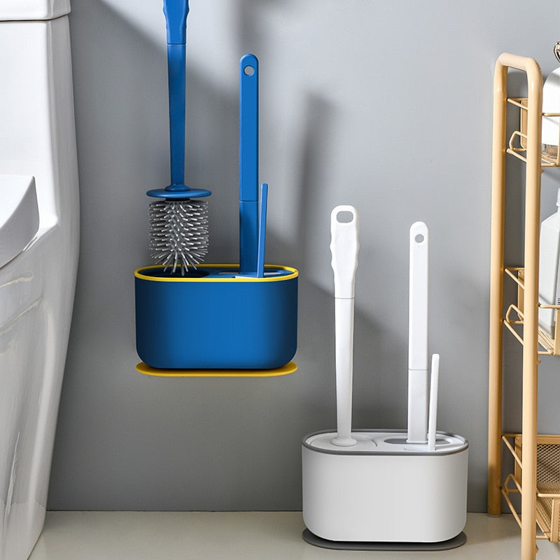 Brehn | Wandmontierter Toilettenreiniger Abflussbürsten Set
