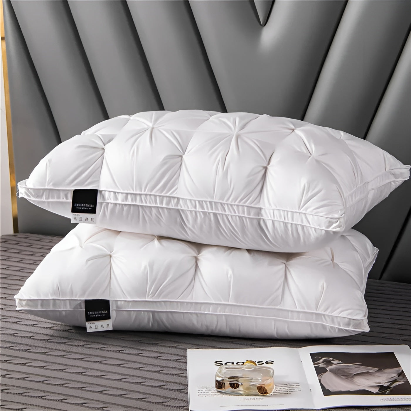Hotelkissen mit Daunenfüllung – Luxuriös und komfortabel | Modernes Design für Schlaf- und Wohnzimmer
