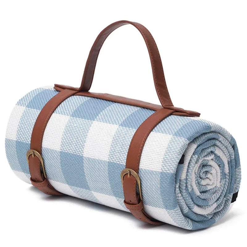 Kompakte Picknickdecke – Blau | Brehn