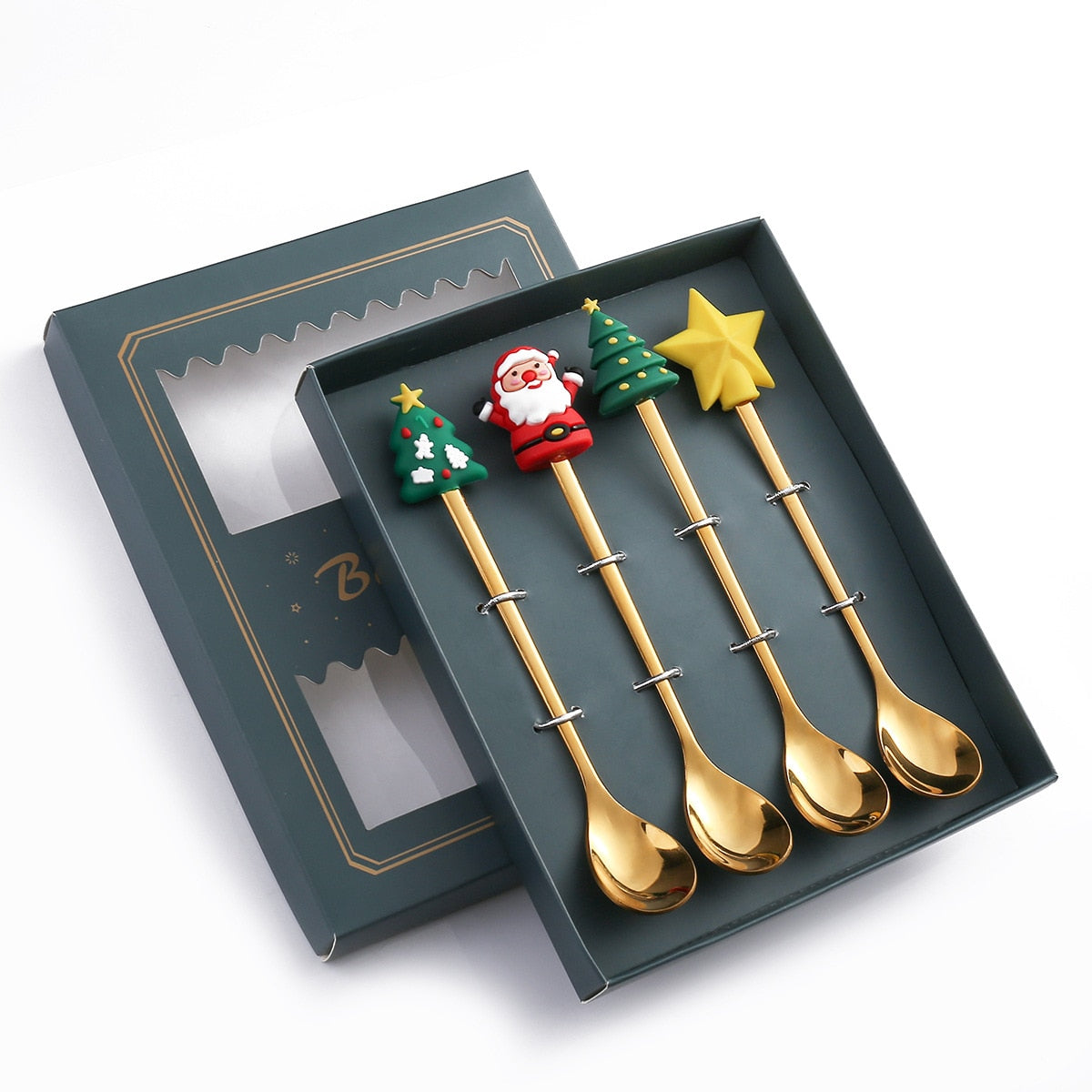 Brehn | 4 Stück Weihnachts beste Wünsche Geschirrset