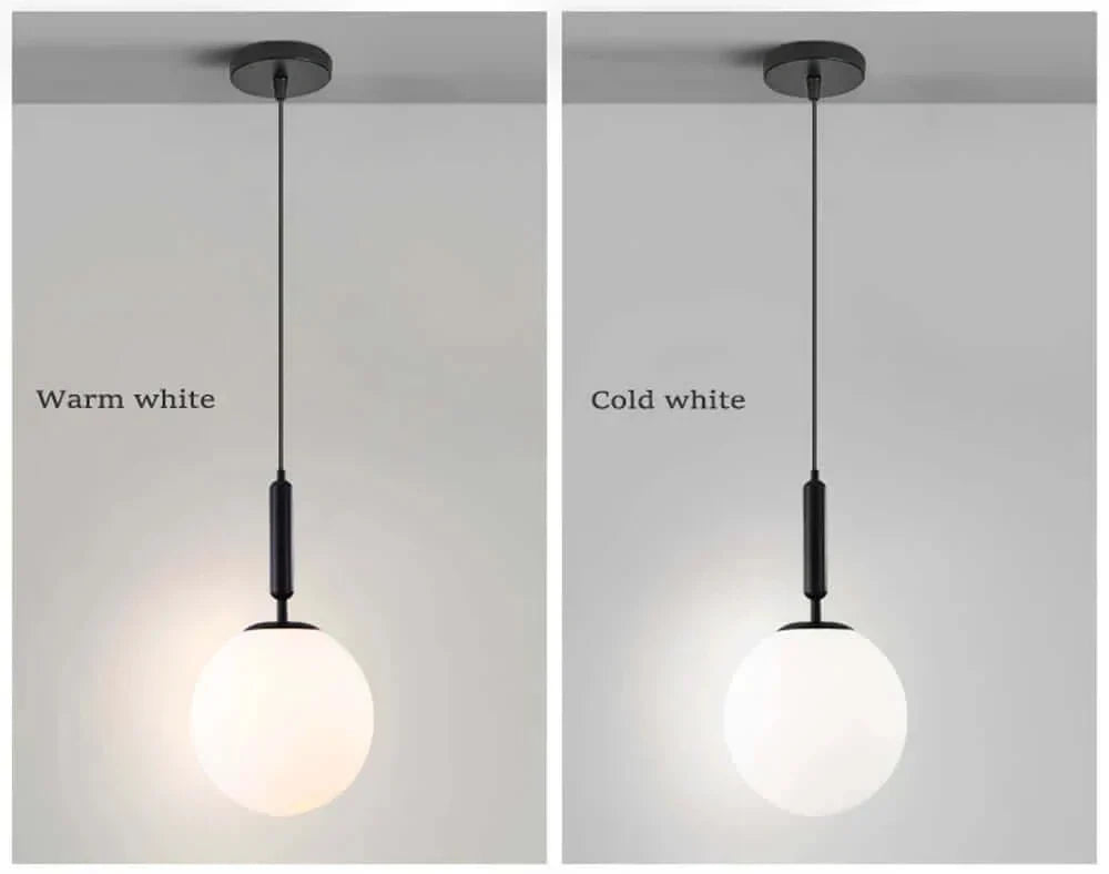 Brehn | Mid-Century Modern Glas Ball Pendelleuchte