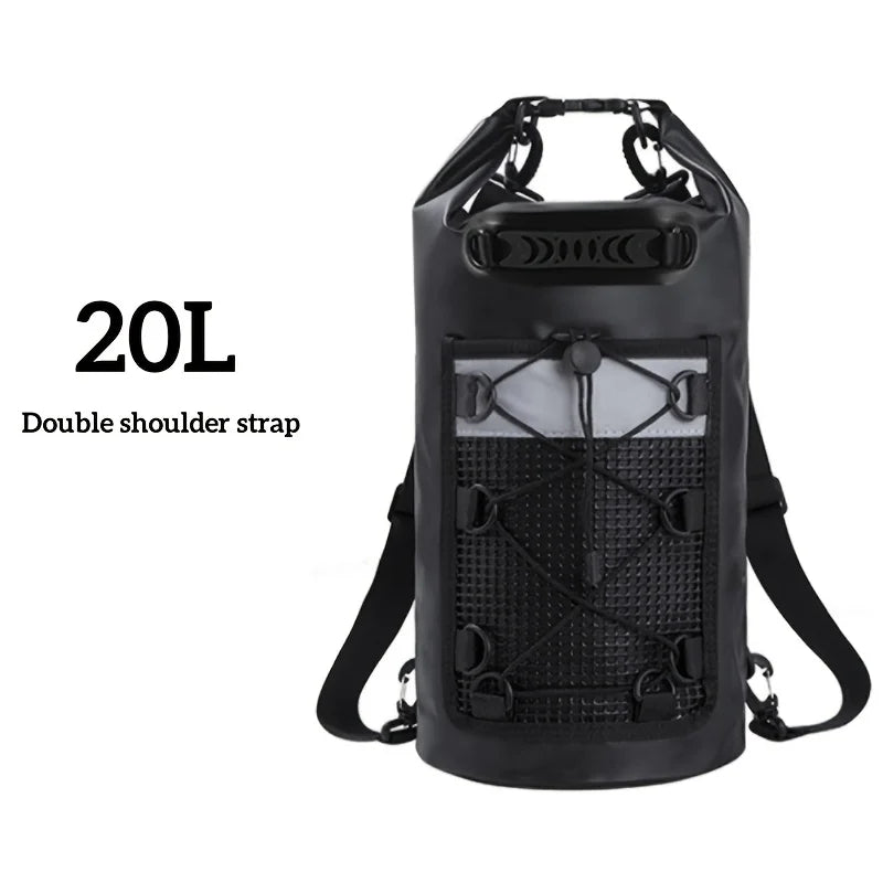 Brehn | Wasserdichte Dry Bag AQUARIX Motion | 10/20/30 L | Rolltop & Schultergurt | Für Kajak, Strand & Trekking