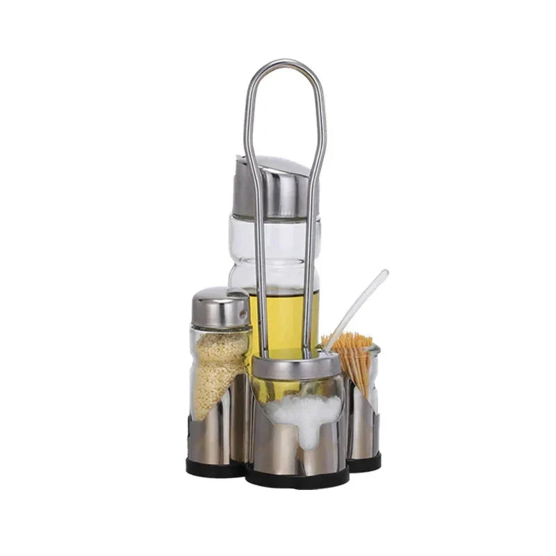 Brehn | Klassisches Set aus Glas-Gewürzbehältern für den Esstisch