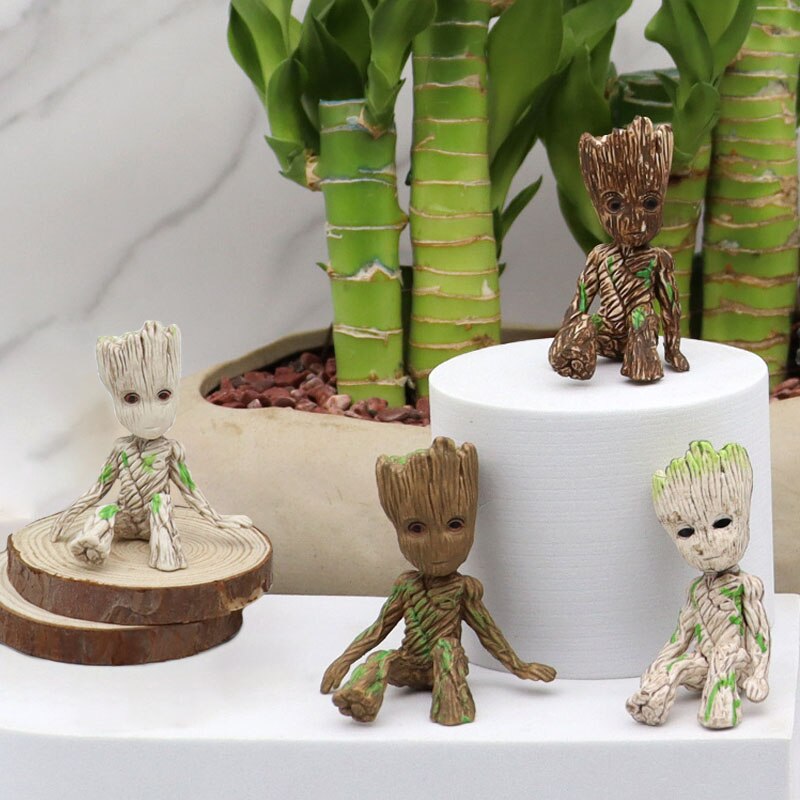 Brehn | Cartoon Groot Miniaturfigur: Verspielte Bürodekoration