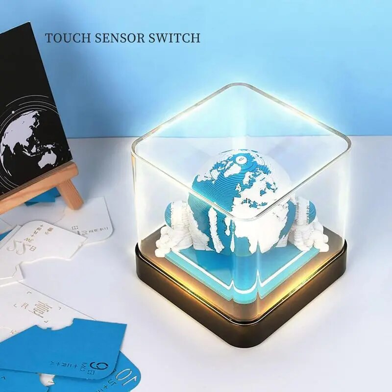 VIvolux | 3D Erde Wanderer Kalender Notizblock