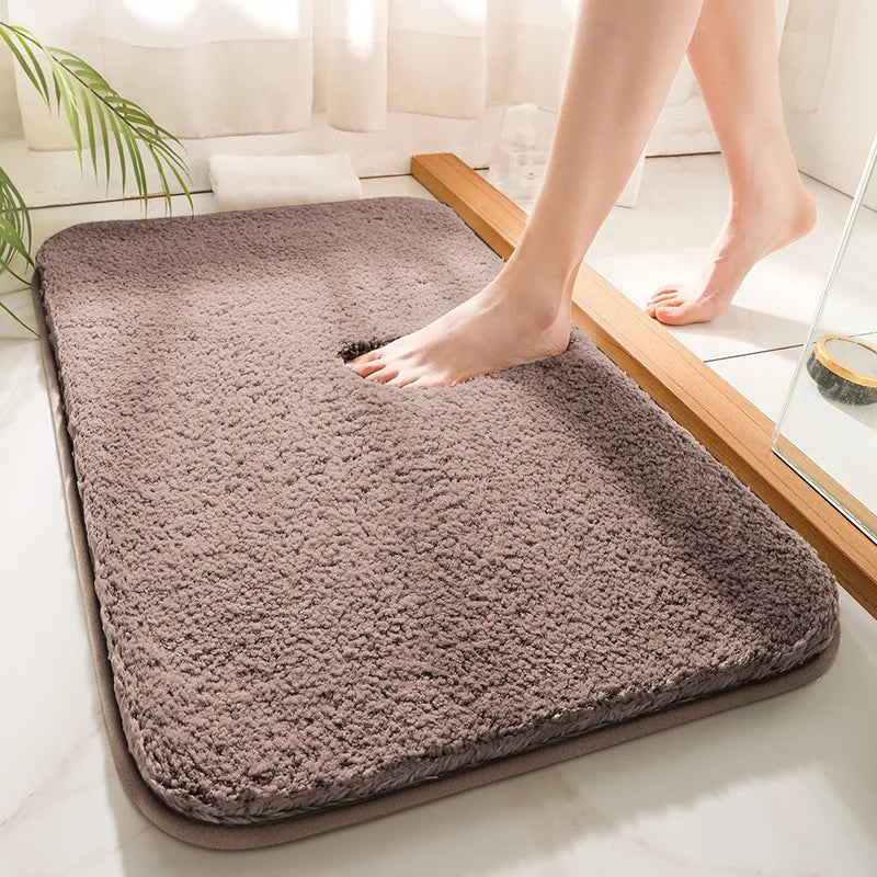 SoftStep Luxe Badematte – Extra Dick Mikrofaser Matte mit rutschfester und hoher Absorption | Brehn