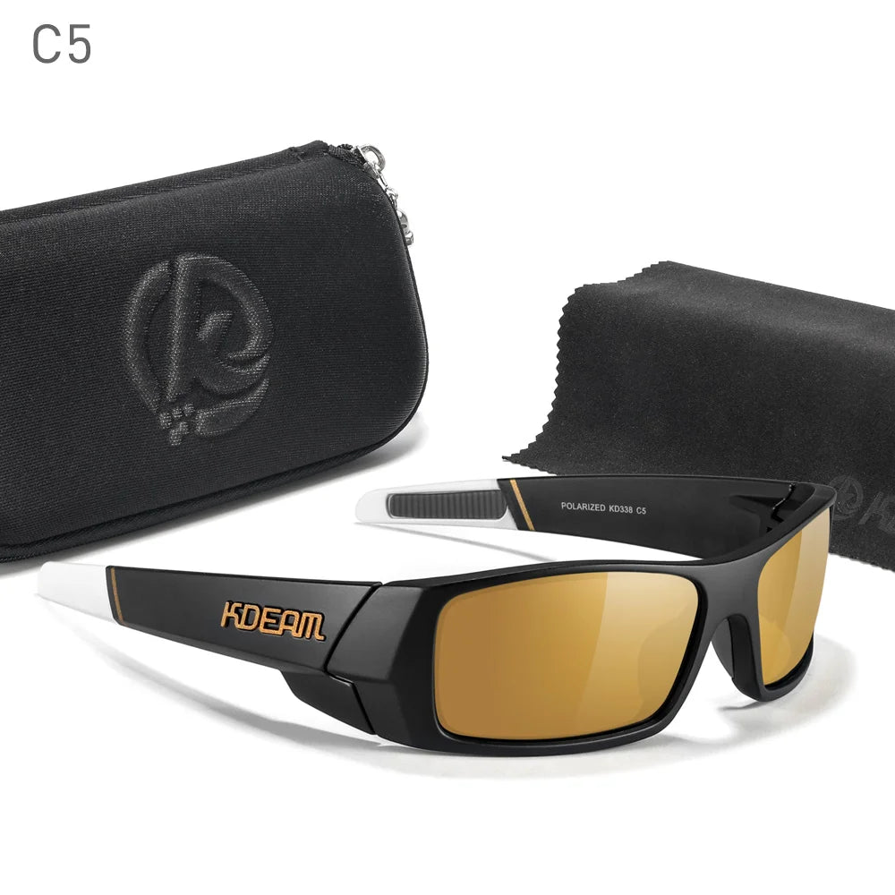 Photochrome Sonnenbrille Schwarzer Rahmen mit Etui | Brehn