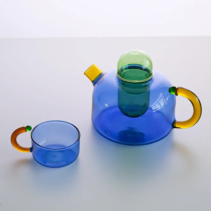 Brehn | Kontrastierende Farbe Glas Teeset