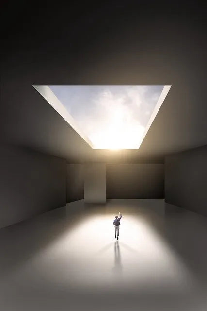 Moderne geometrische architektonische Landschaften Wandkunst Fine Art Leinwanddrucke Bilder für Studio, Home Office, Eingangsbereich Inspirierende Kunstdeko | Brehn