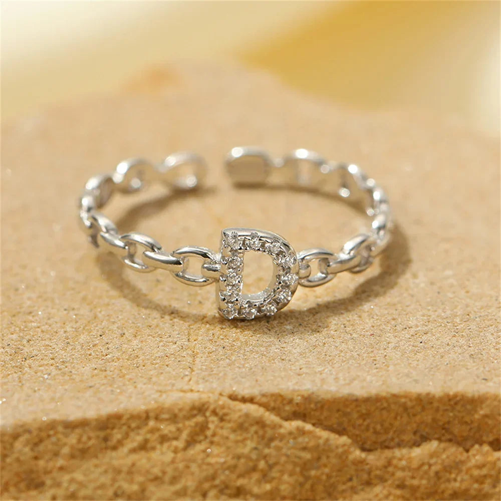 Brehn | Zierlicher Diamant Buchstaben Initialring
