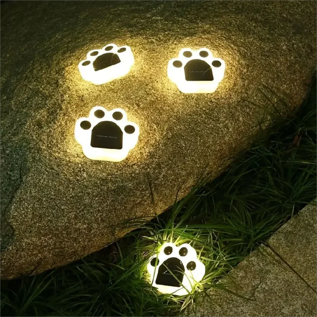 Glowing Paw LED Solar-Wegbeleuchtung für den Außenbereich | Brehn