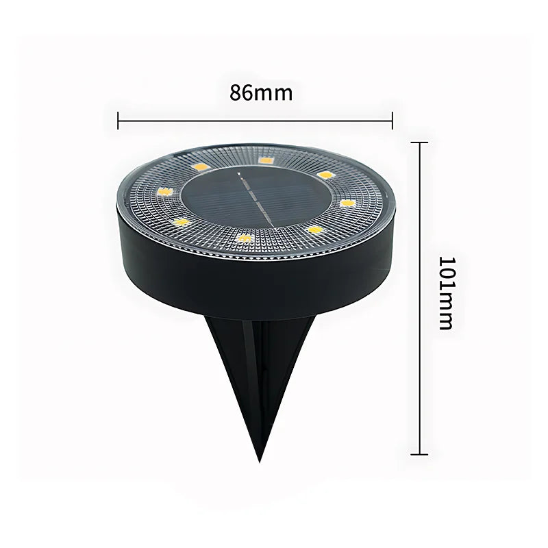 Brehn | Terraluna Solar Bodenleuchte LED | IP68 Wasserdicht | Automatische Lichtsteuerung | Für Garten, Weg & Terrasse