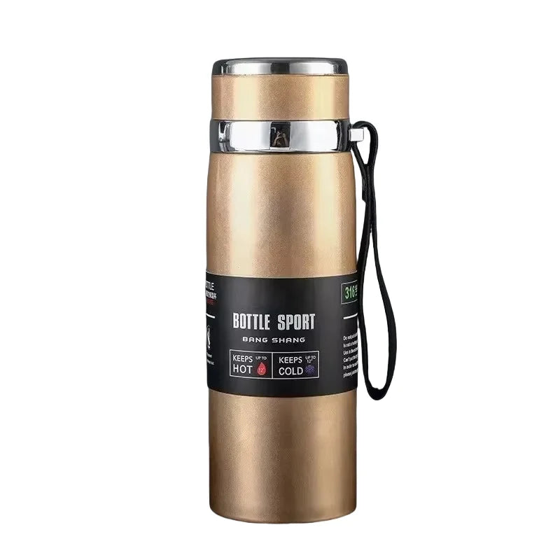 Edelstahl-Thermosflasche vakuumisoliert 1000 ml | Brehn